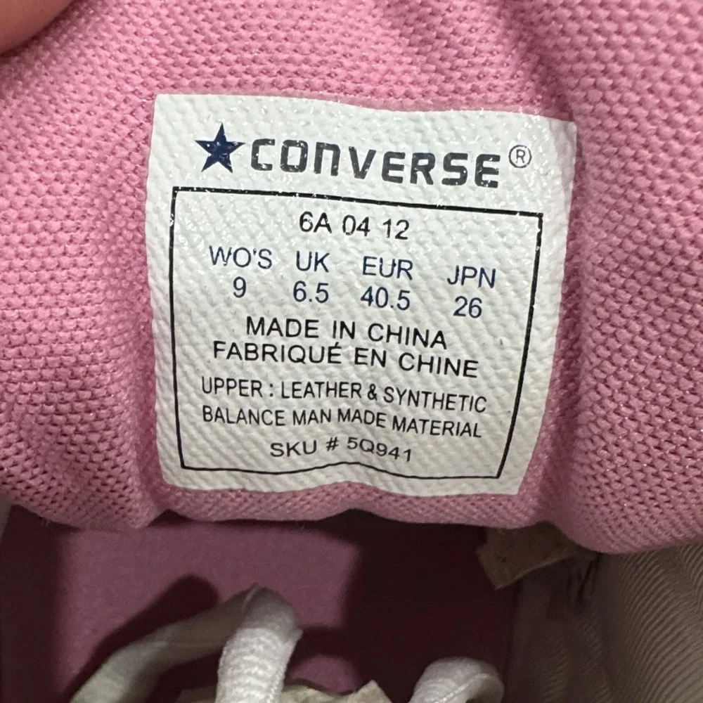 Vintage Converse Women’s Sneakers – Size 9 – White & Pink – NWB - Deadstock - Picture 2 of 11